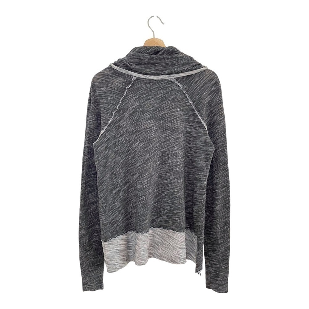 Free People Beach Cocoon Cowl Long Sleeve Slouchy Pullover Top Grey One Body - Picture 6 of 15